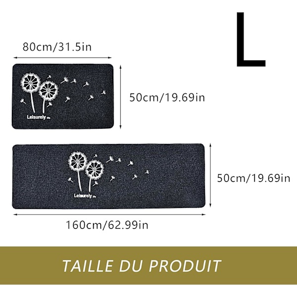 2 kpl liukumattomat keittiömatot imukykyiset kylpyhuoneen matot etuovelle