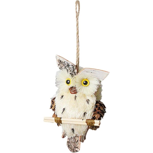 Pöllön riipus Macrame seinäkoriste Kudottu pöllö Joulukoriste Cra