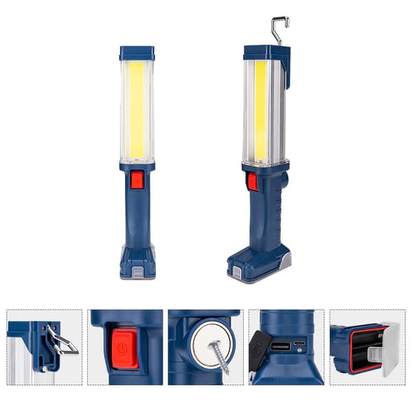 Ny multifunksjonell COB arbeidslys USB-lading vedlikeholdslys