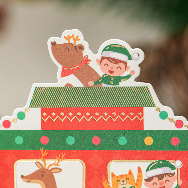 Juna joulukortit, 3D Pop Up joulukortti - Xmas S