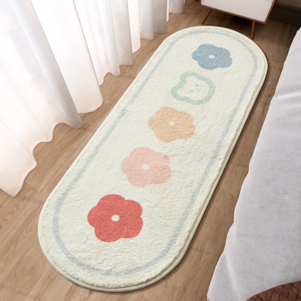 Fluffy Soft Bed Carpet Cute 's Bedside Rug Kids Non-slip Playmats