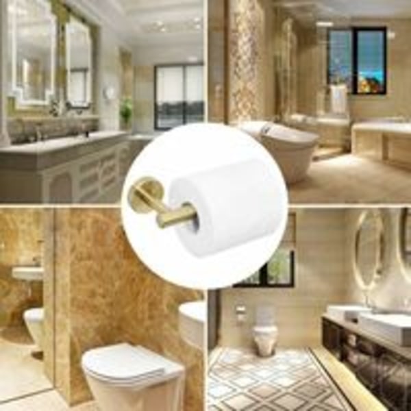 1 kpl 304 ruostumattomasta teräksestä valmistettu wc-paperiteline seinälle kiinnitettävä wc-paperiteline