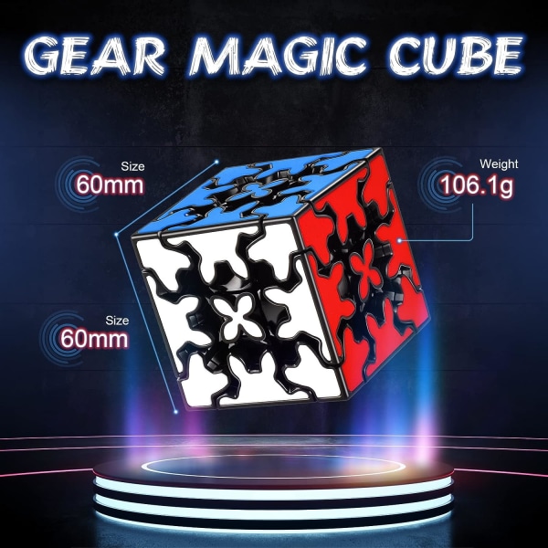 QY Toys 3x3 Gear Cube 3x3x3 Speed ​​​​Magic 3D Gear Puzzle Magic Sp