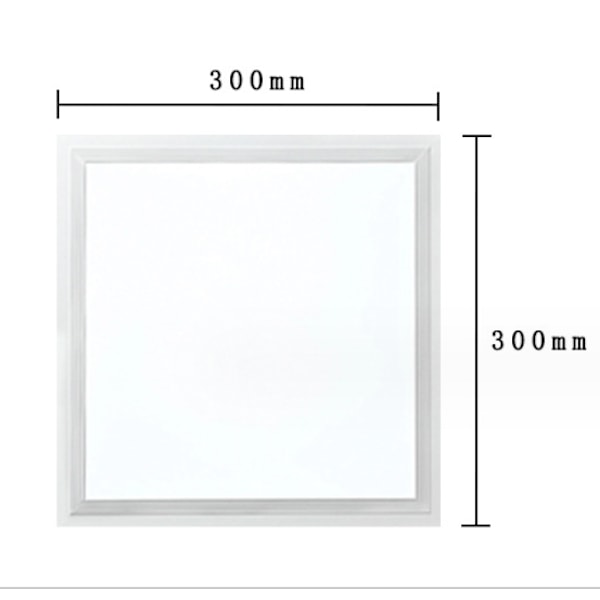 1 st LED-panel, 20 Watt ljusstark aluminiummodell 300*300mm