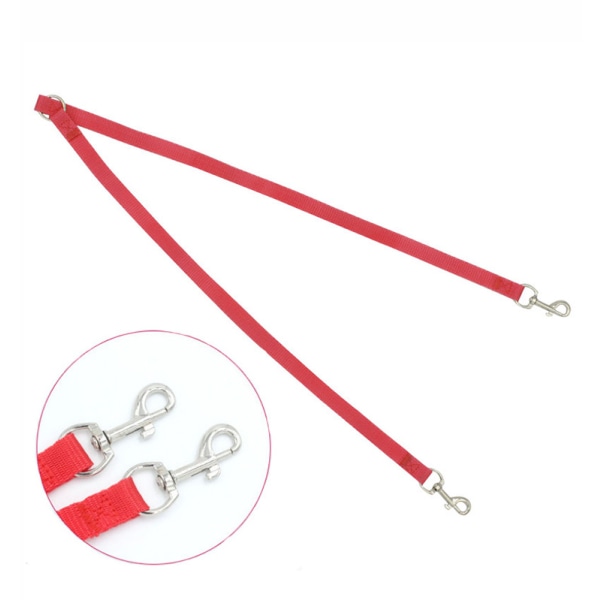 Red 5ft Multifunctional Dog Leash, Double Ended Lead Last Long, W