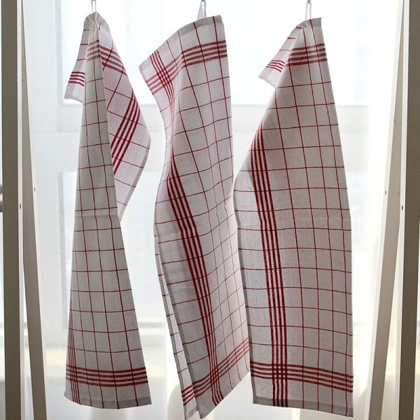 10 delers sett med kjøkkenhåndklær 40 * 60 cm - servietter med kroker, co