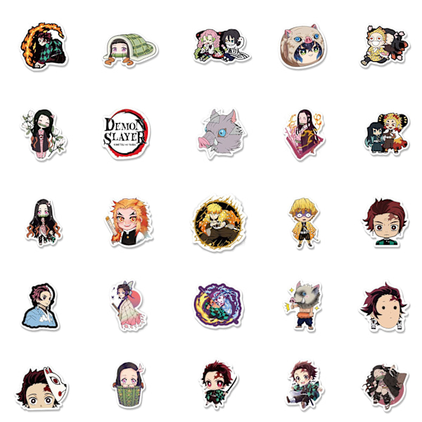 50 stk. Ghost Killing Blade Q Edition Cartoon Personlige G