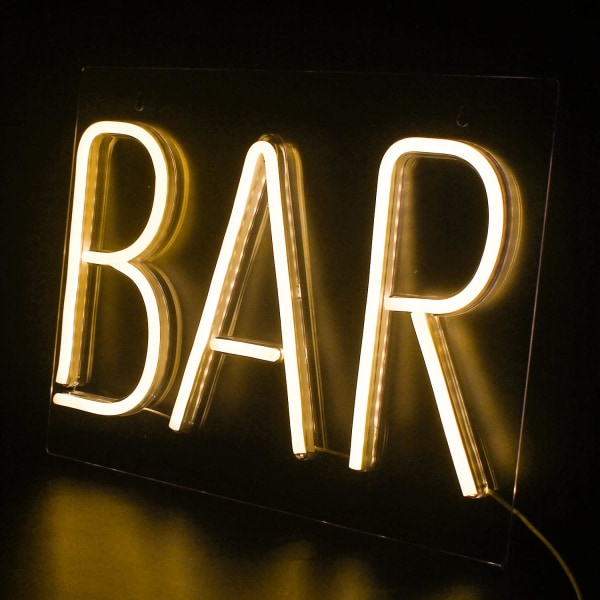 Hot Bar Led Neonskilt Neon Veggskilt Stort Neon Bokstavlys USB