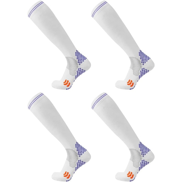 4pcs Compression Socks (20-30 mmHg) for Men and Women - Best Comp