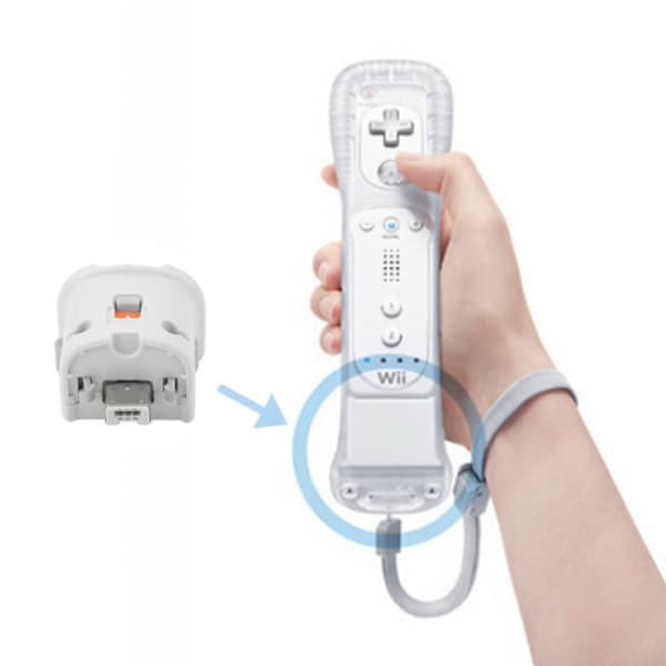 Nintendo Wii -ohjaimen liikeohjainsovitin - valkoinen