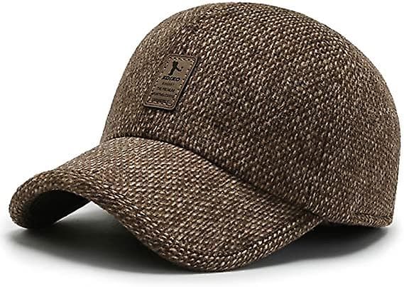 Varm golfhue til mænd vinterhue udendørs justerbar baseball cap da