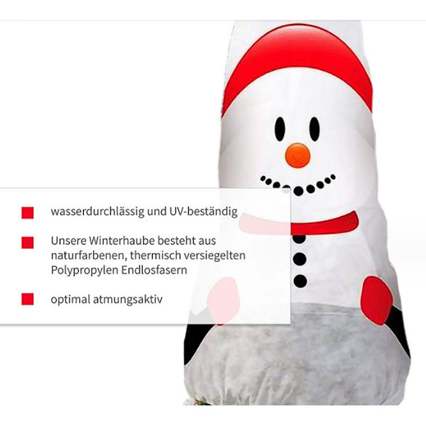 1PC Vinterskydd av non-woven tyg Snögubbe l Anti-fro