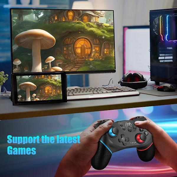 Kontroller for Switch, Trådløs Pro Gamepad for Switch Lite, Joys