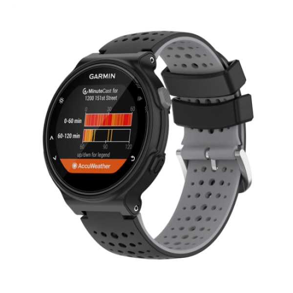 INF-ranneke rannekkeesta silikoni Garmin Forerunner235 620 630 735， Musta