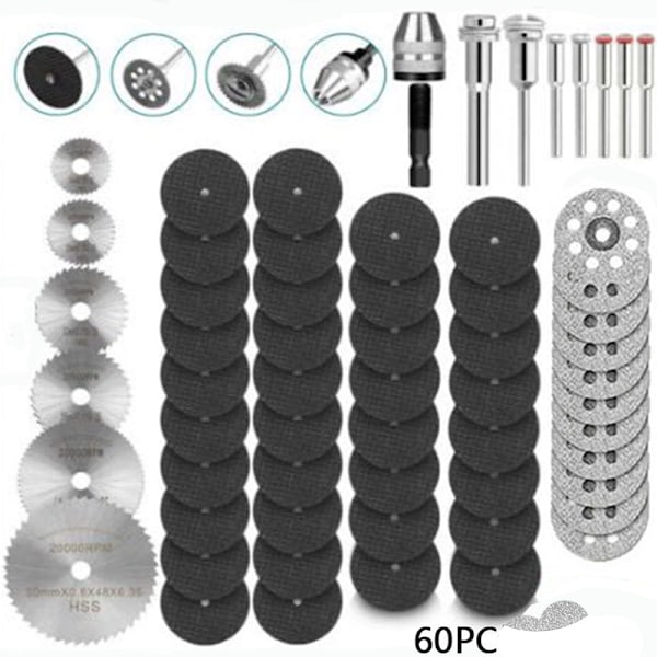 60 st Dremel kapskiva cirkelsågblad set diamantskärning