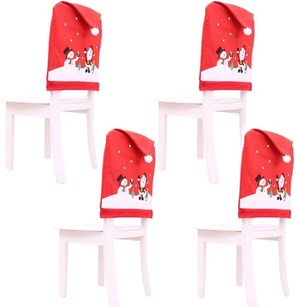 Julstolsöverdrag, 4 tomtestolöverdrag julstolsöverdrag C