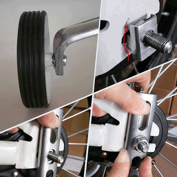 Stabilisatorer Små Hjul Til Børnecykel 12-20\", Hvid