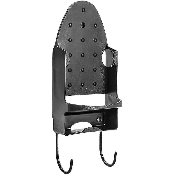 Iron Stand Wall Mount with Ironing Board Hanger Hooks