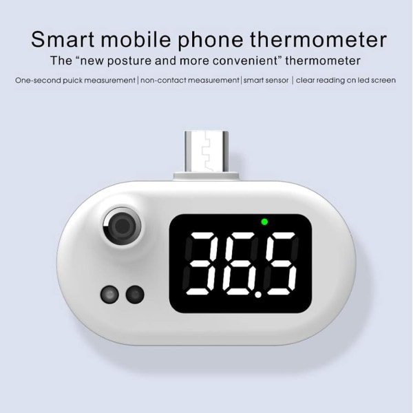 USB Smart Phone Infrarød Kontaktløs Termometer iphone Nem at U