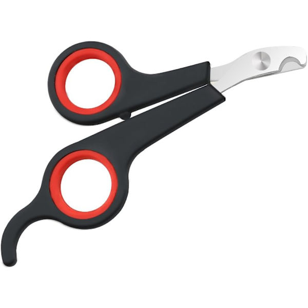 1 stk (rosa) Pet Nail Scissors - komfortabel klipp for kattunger, valper