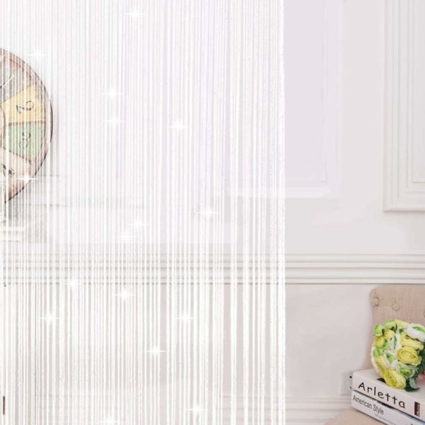Glitter String Dørgardiner Panel, Fluenetgardin, Døråbninger D