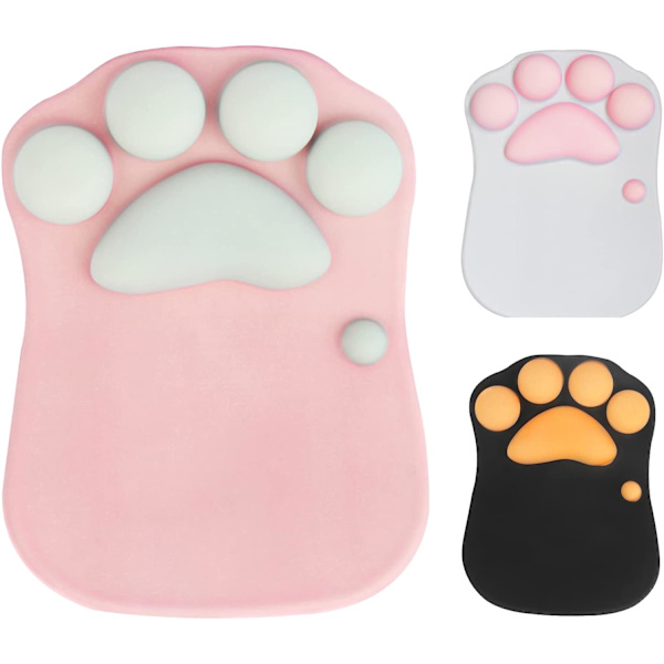Musmatta med kattass med handledsstöd, bärbar halkfri ergonomisk Ga