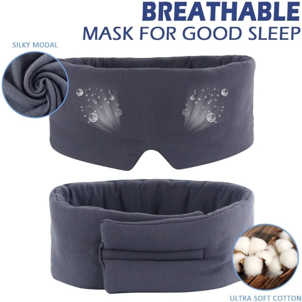 New Sleep Mask - Modal Sleep Mask för kvinnor och män, Light Blocki