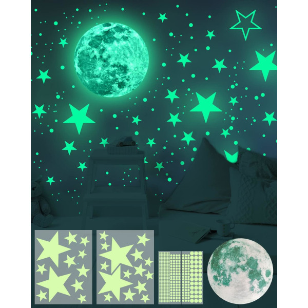 Luminous Stickers, Luminous Stars - Barnklistermärkepapper, Lum