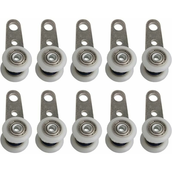 Set of 10 rollers for bay windows or sliding doors - metal and pl