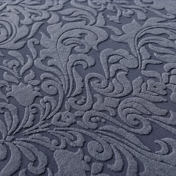 Grå, sofföverdrag, 3-sits jacquard Damaskus sofföverdrag