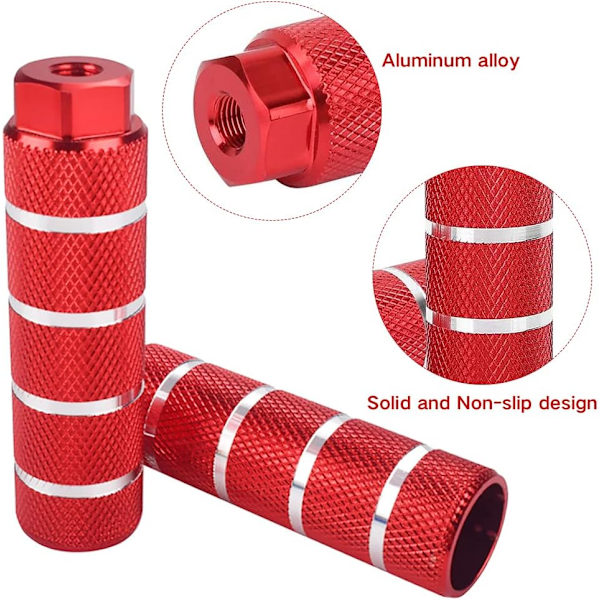 8mm pyörän tappi alumiini liukumaton BMX tappi yleinen, 1 pari jalkatappi