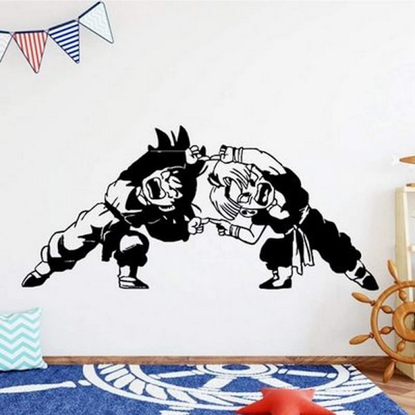 Dragon Ball Z (Dbz) seinäkoristeet - Goku Nimbus Kid vinyyli tarra