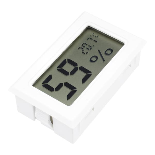 Hvit 5 stk Mini Hygrometer Liten Digital Termometer Hygrometer