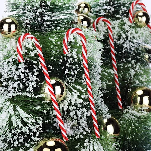 18 st (15 cm) Julgransgodis Käpp Pendants, Candy Canes Ch