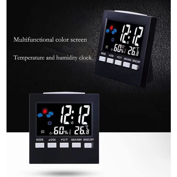 Termometer och hygrometer, inomhus och utomhus hygrometer termom