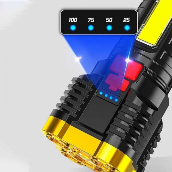 Ultrastark LED-ficklampa, ficklampa LED, 1000
