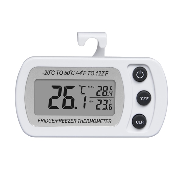 Digitalt kjøleskapstermometer, vanntett frysetermometer med H