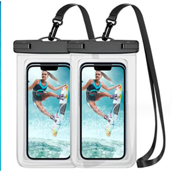 Vandtæt smartphone etui, vandtæt telefon etui, hvid 1 stk,