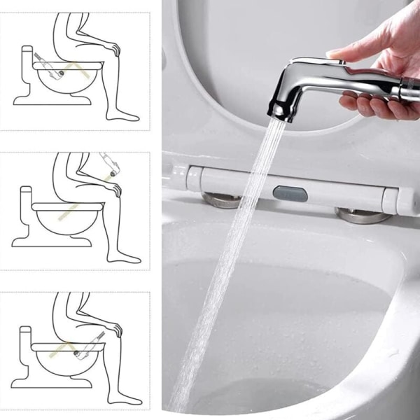2 stk. Bidet Spray, hånddusj for toalett i S-form