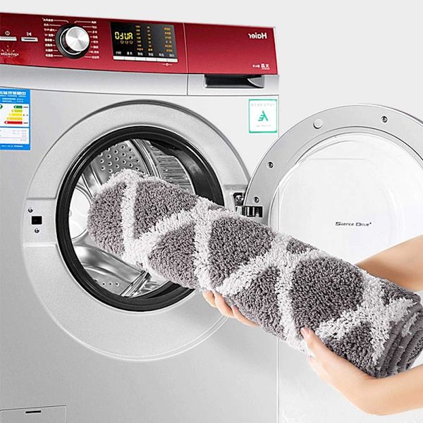 Ekstra blød mikrofiber bademåtte skridsikker og vandabsorberende M