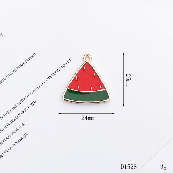 Accessoarer Guldtonad emalj tropisk frukt Multi örhänge set (5p
