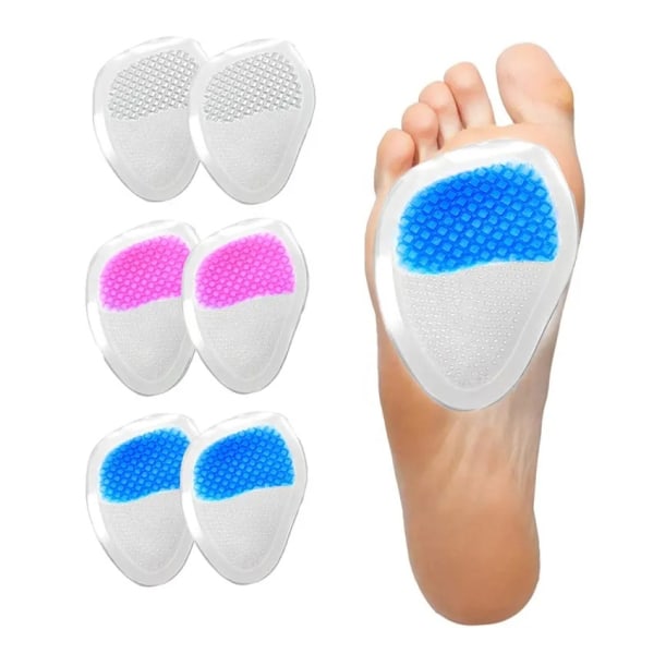 3 par hvite selvklebende innleggssåler for kvinner for foten