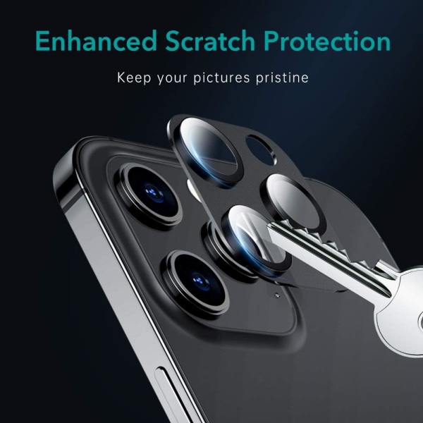 Svart rygg kameraskydd för iPhone 14 Pro/ iPhone 14 Pro Max,