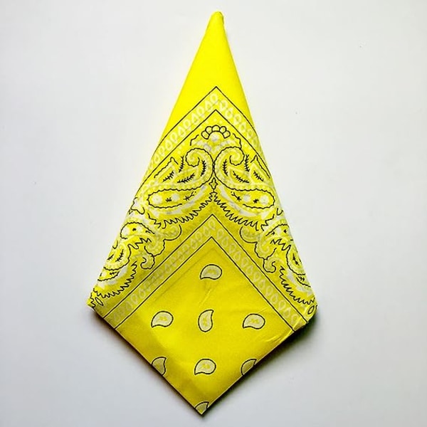 DIY Bandana/Scarf Gul fyrkant med mönster 56 x 56 cm kashmir