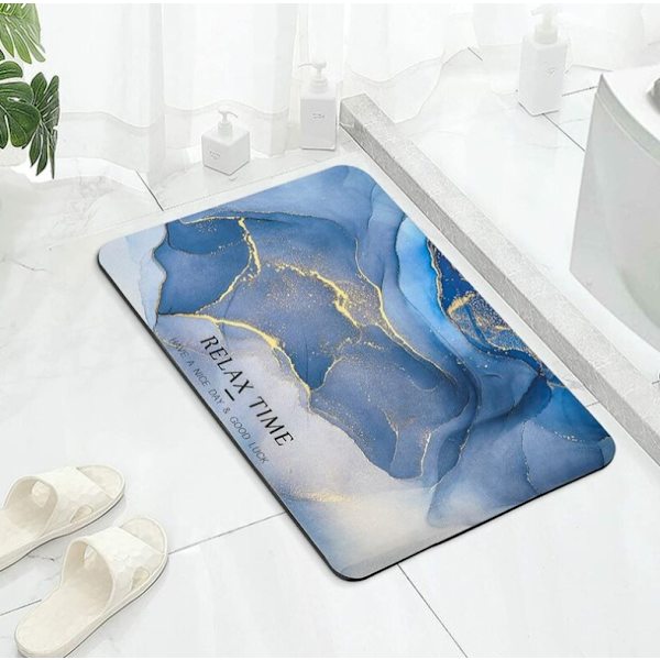 Liukumaton kylpymatto, imukykyinen lattiamatto 50 x 80 cm pehmeä ja mukava