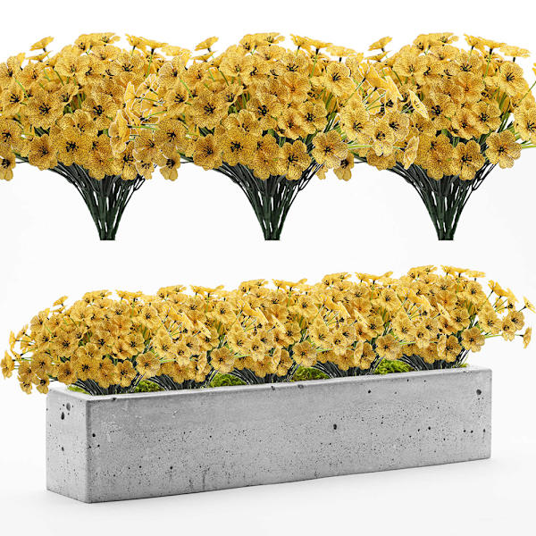 2 Pakke Udendørs Kunstige Blomster Falske Blomster Plast Plante til