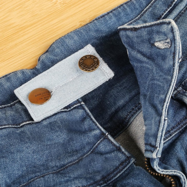 6st knappförlängare, midjeförlängare för jeansbyxor
