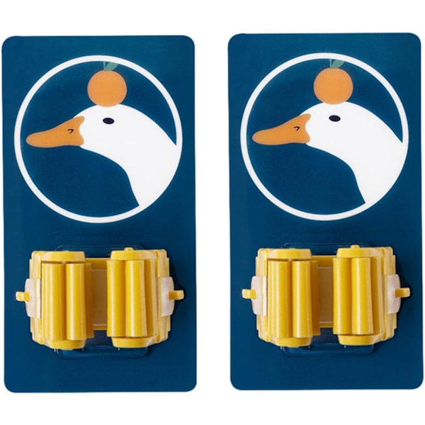 2 kappaletta Duck Kaka -luudan ripustin - Vahva liimamopsiri K