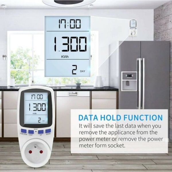 Effektmätar Wattmeter Uttag, Elmätare Uttag med 7
