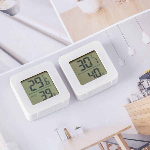 Liten digital hygrometer inomhus termometer rums termometer temp